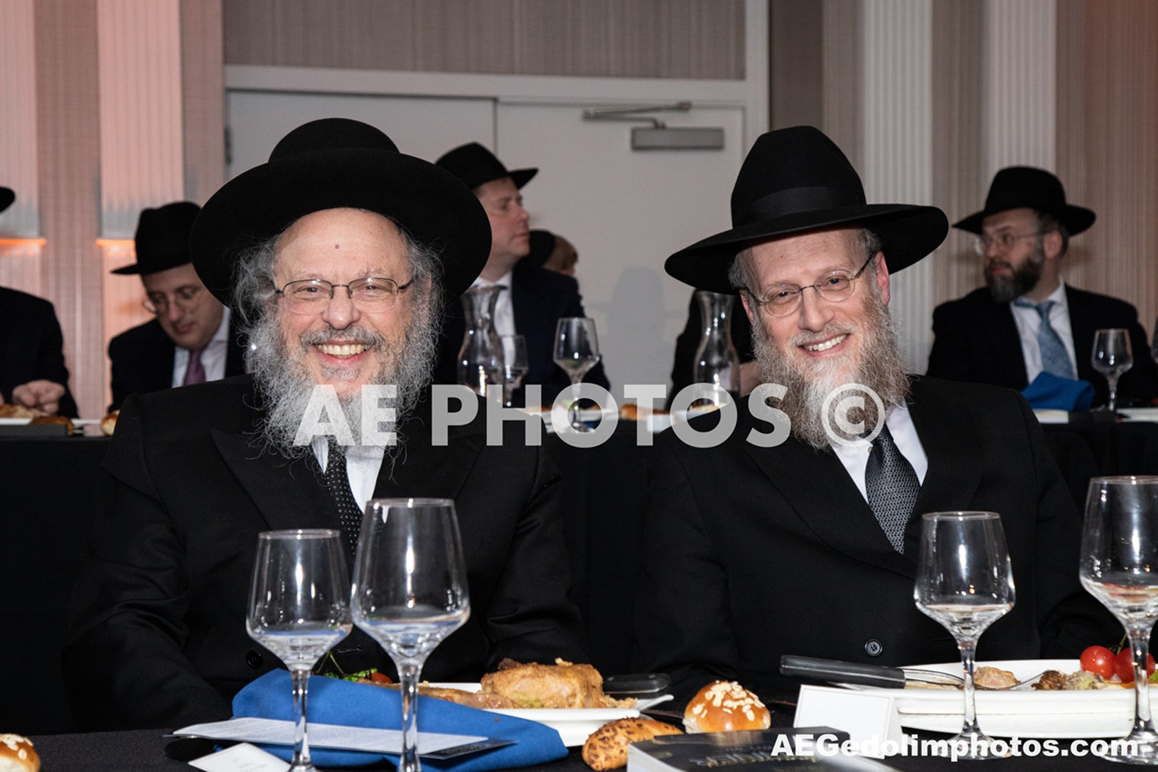 Rav Avrohom Ausband with his close talmid Rav Yisroel Meir Eisenberg