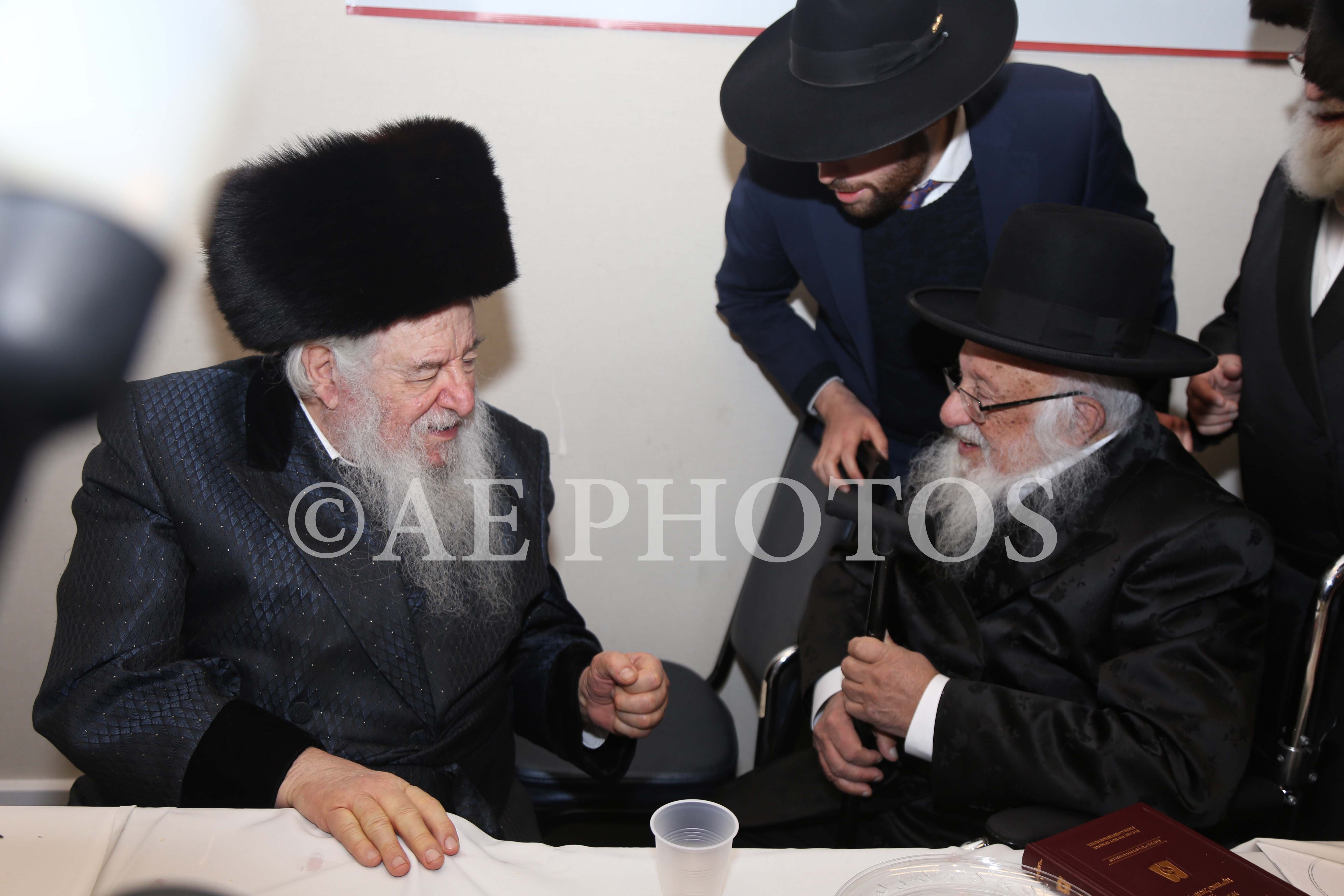 Novaminska Rebbe with R'Berel Povarsky