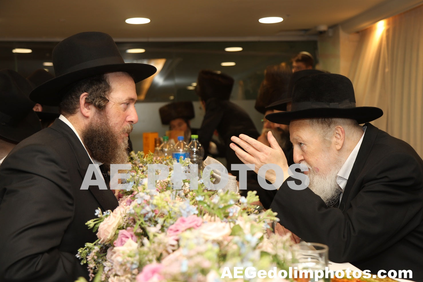 Rav Avrohom Yehoshua Soloveitchik with his son Rav Yankel Soloveitchik