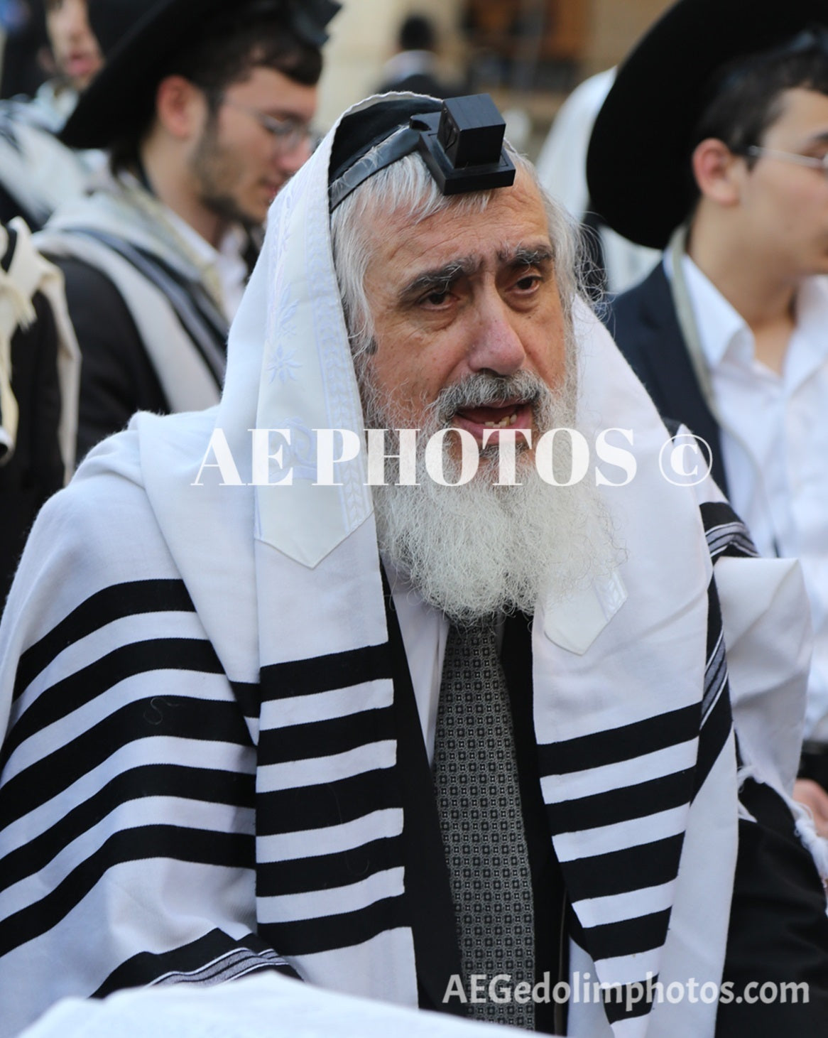 Rav Eliezer Ginsberg at the Kotel