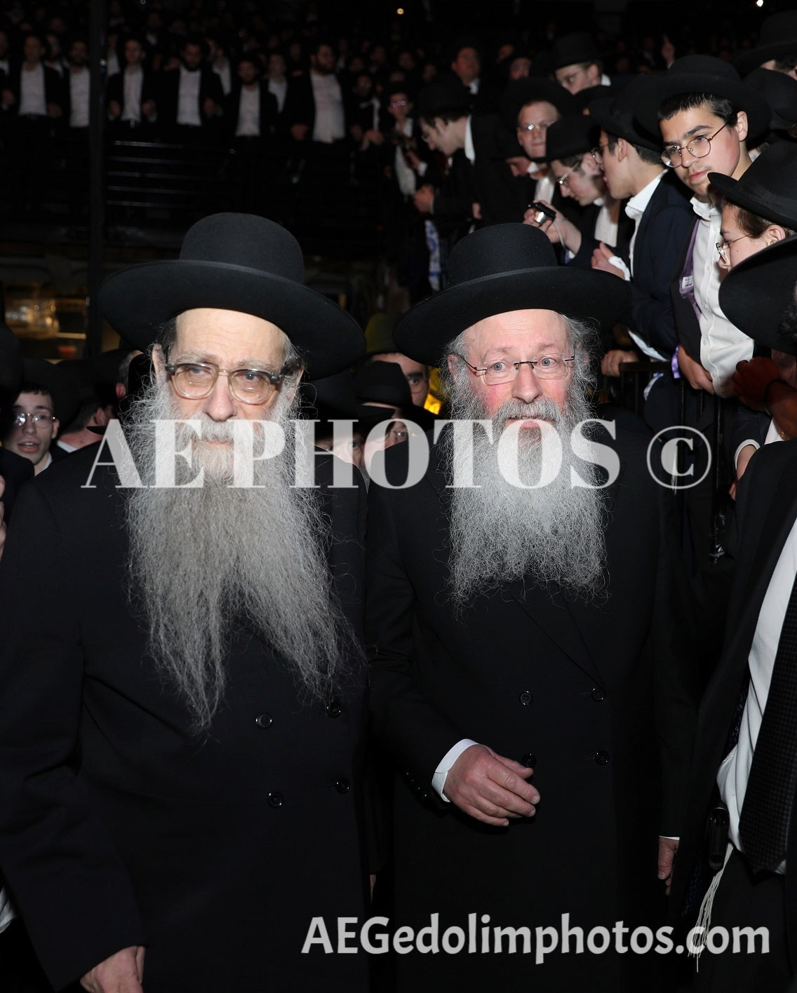 Rav Malkiel Kotler with Rav Yerucham Olshin at Adirei HaTorah
