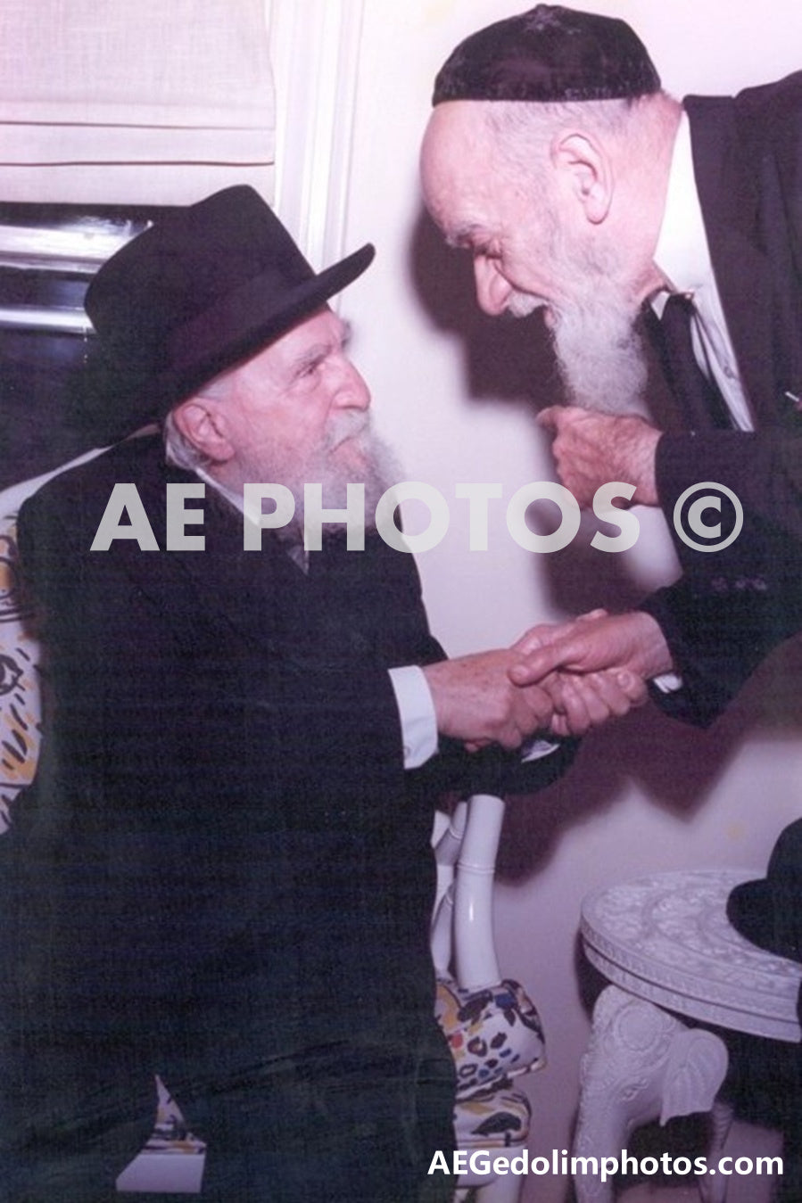 Rav Yaakov Kassin with Rav Moshe Feinstein