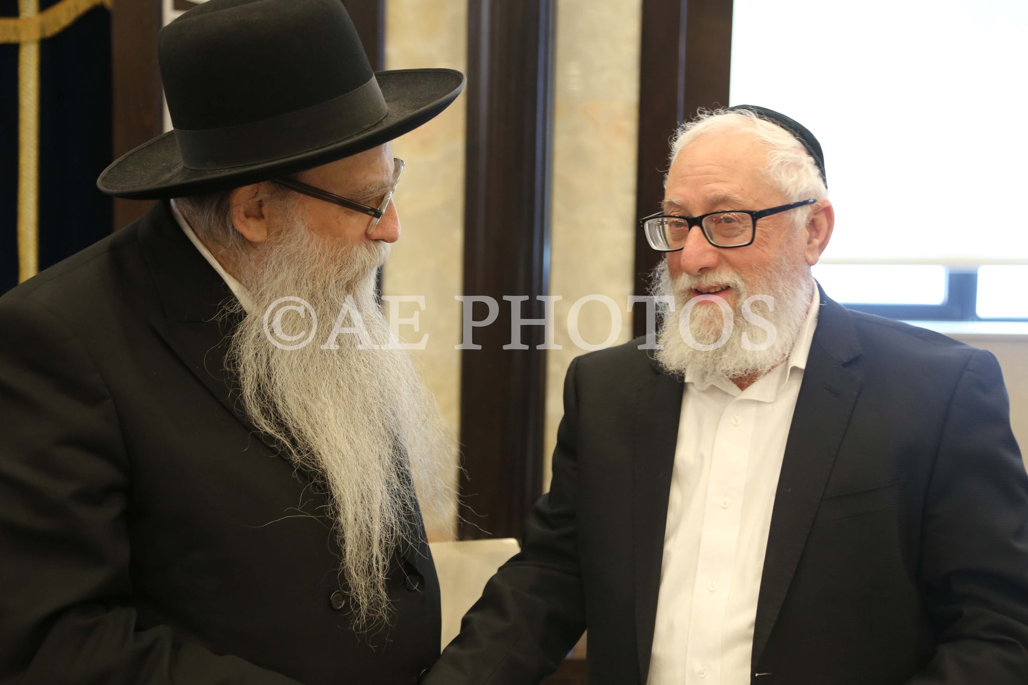 R'Yeruchem Olshin with R'Mordechai Maslaton