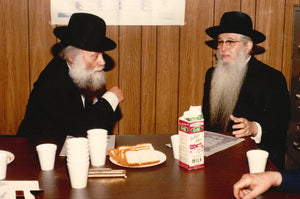 Rav Aaron Schechter with Rav Shmuel Bernbaum