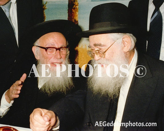 Rav Shlomo Zalman Aurbach with Rav Shach