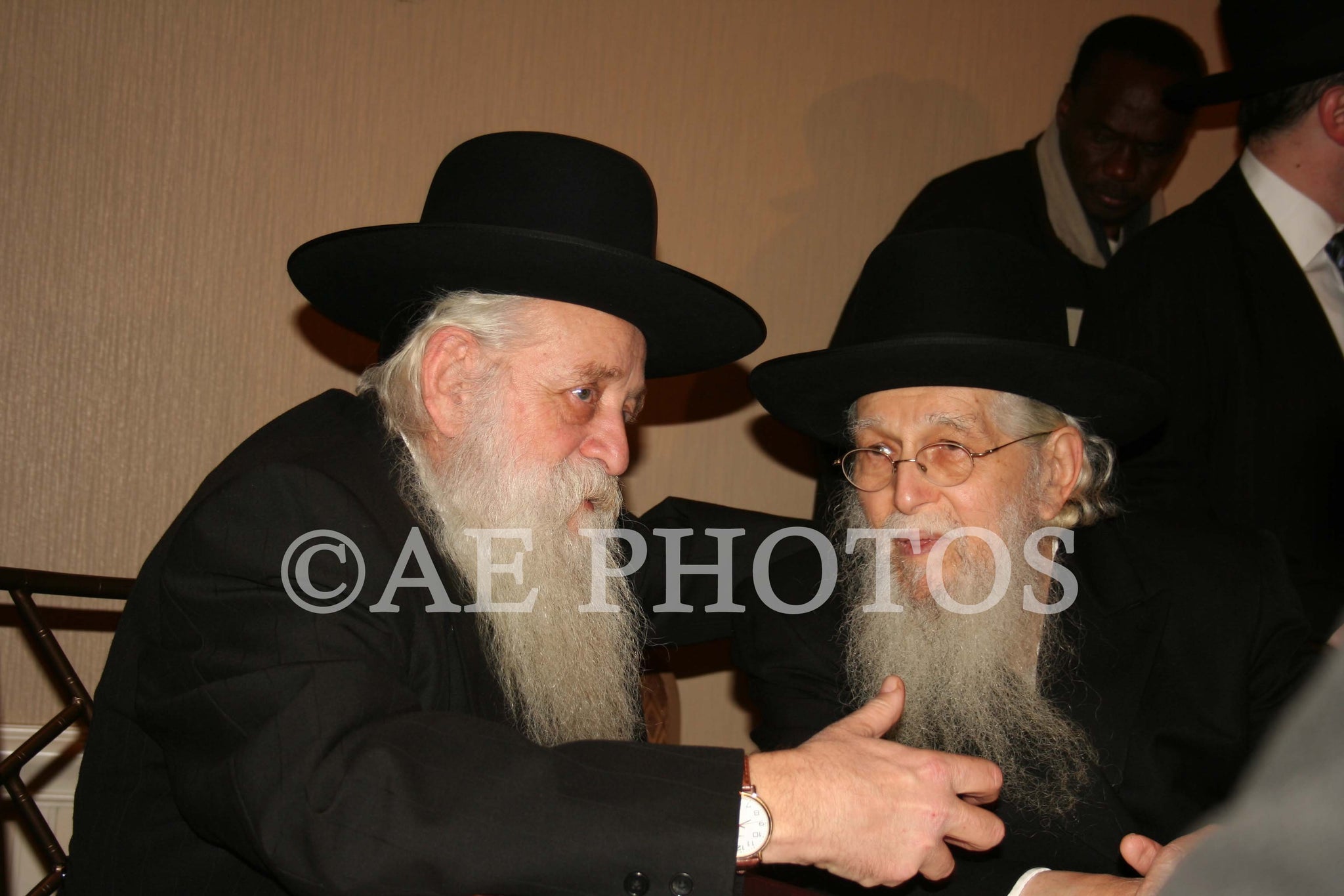 Rav Aaron Schechhter with Rav Elya Ber Wachfogel