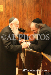 Rav Shmuel Yehuda Levin with Rav Avrohom Chaim Levin
