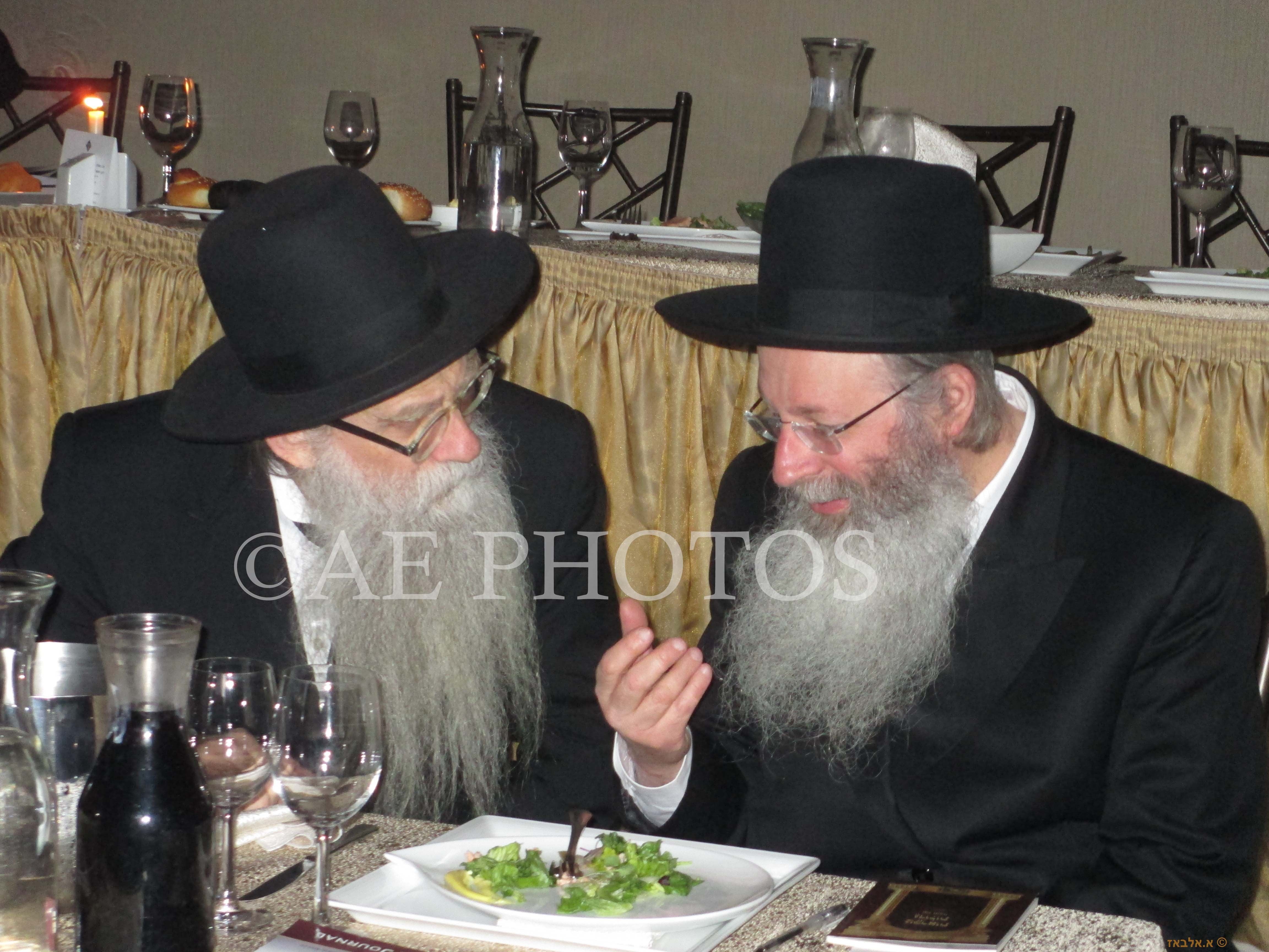 Rav Yerucham Olshin with Rav Malkiel Kotler